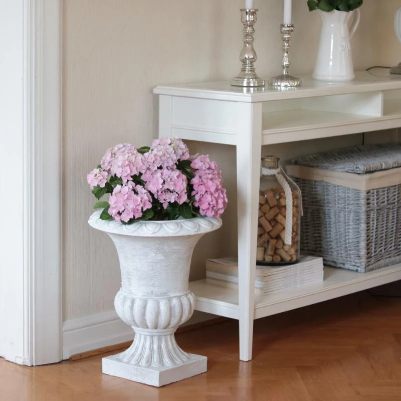 Skjuler Urtepotte Blomsterkrukke Pokal Antik kridt - 45cm