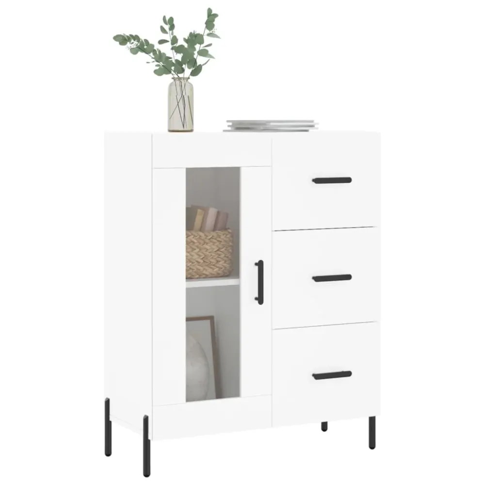 skænk 69,5x34x90 cm designed træ hvid
