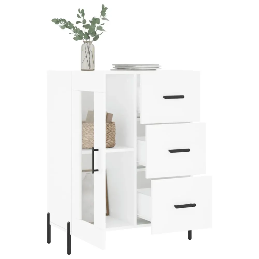 skænk 69,5x34x90 cm designed træ hvid