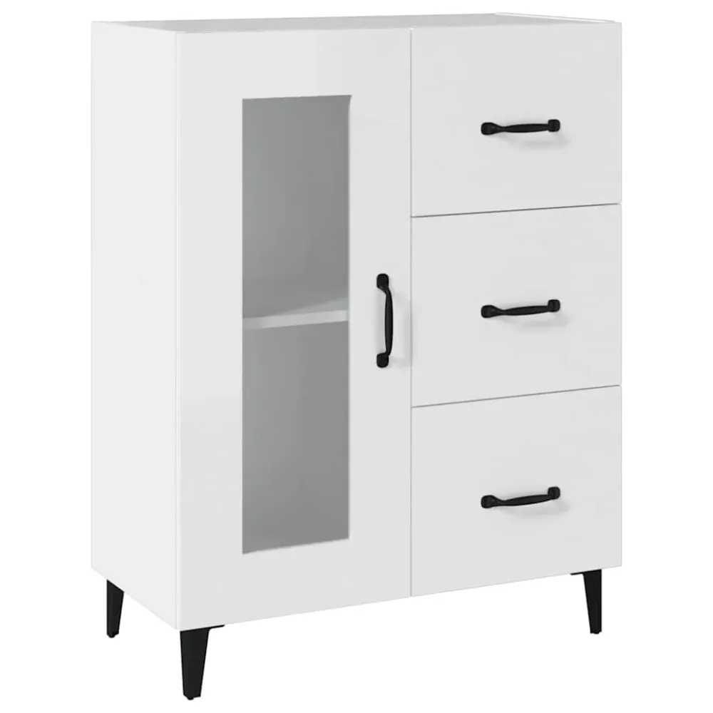 skænk 69,5x34x90 cm konstrueret træ alabast