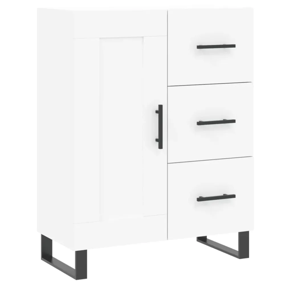 skænk 69,5x34x90 cm konstrueret træ alabast