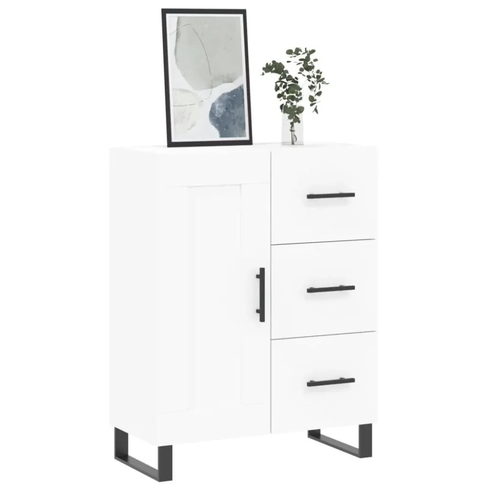 skænk 69,5x34x90 cm konstrueret træ alabast