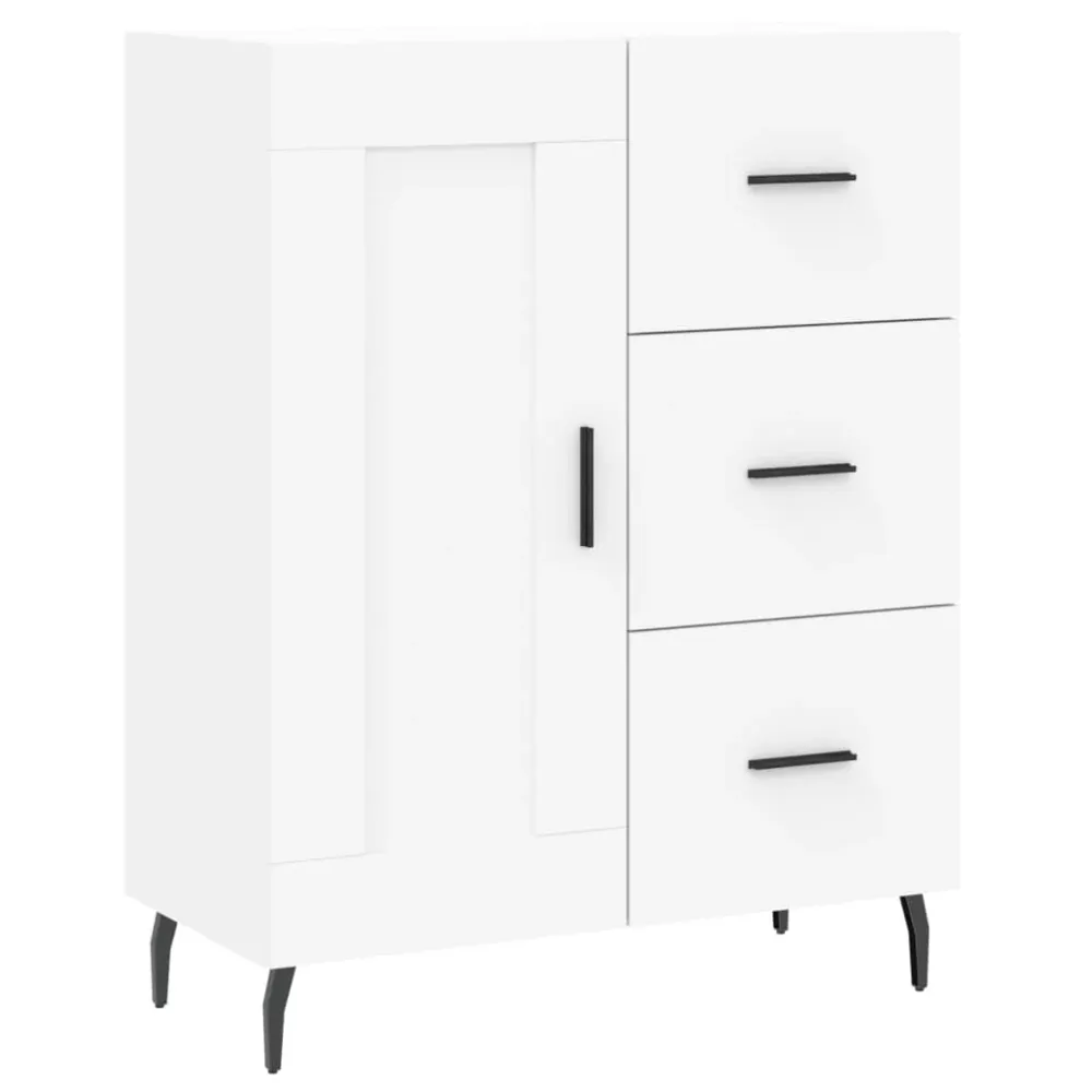 skænk 69,5x34x90 cm konstrueret træ pearl