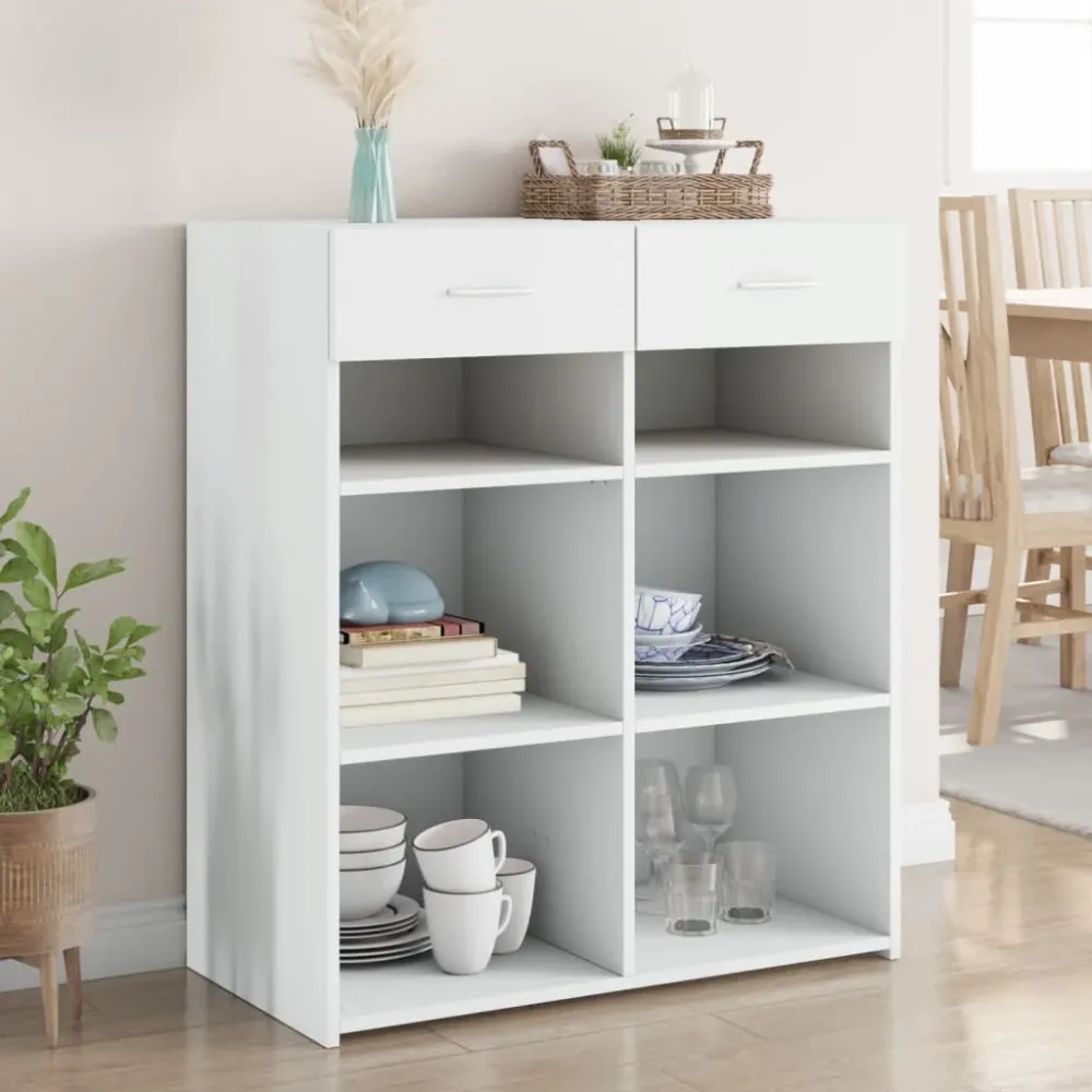 skænk 80x42,5x93 cm konstrueret træ alabast