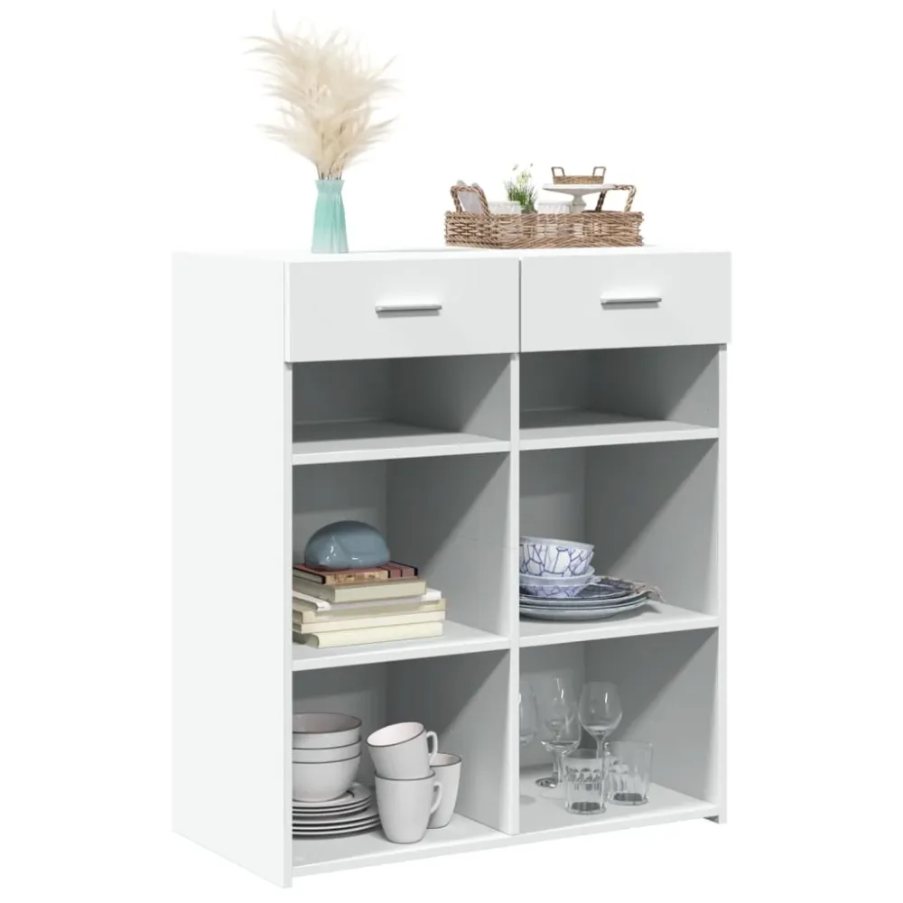 skænk 80x42,5x93 cm konstrueret træ alabast