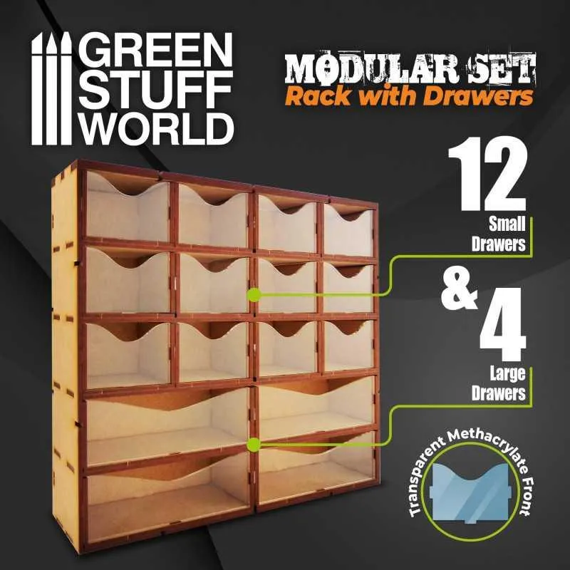 Stainless Steel MDF Vertical rack Drawers