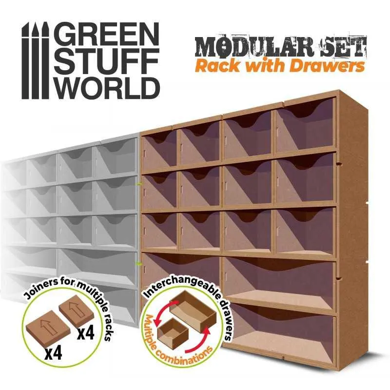 Stainless Steel MDF Vertical rack Drawers
