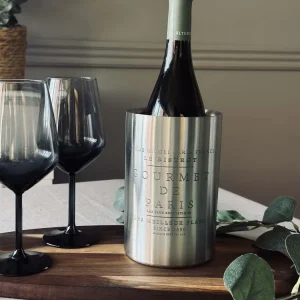 Stainless Steel Vinkøler med tekst