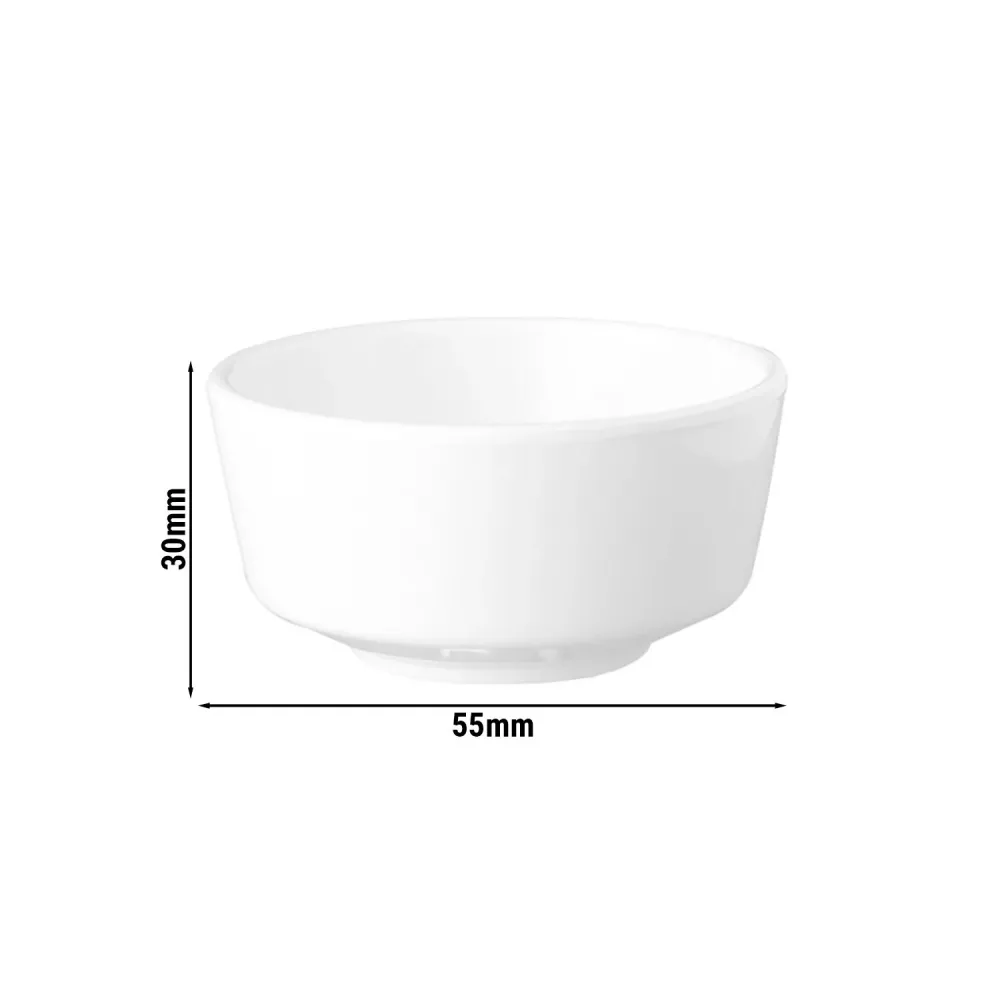 (36 stk.) Dypeskåle - FLOAT - Melamin - 30 ml - Ø 55mm - Pearl
