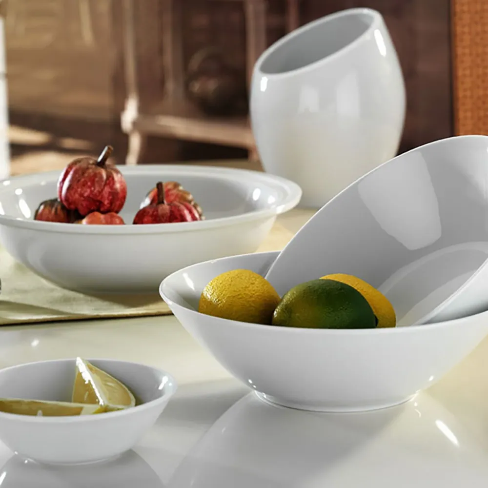 (24 stk.) PERA Kridt - Dessert-/salatskål - Ø 160 mm - Hvid