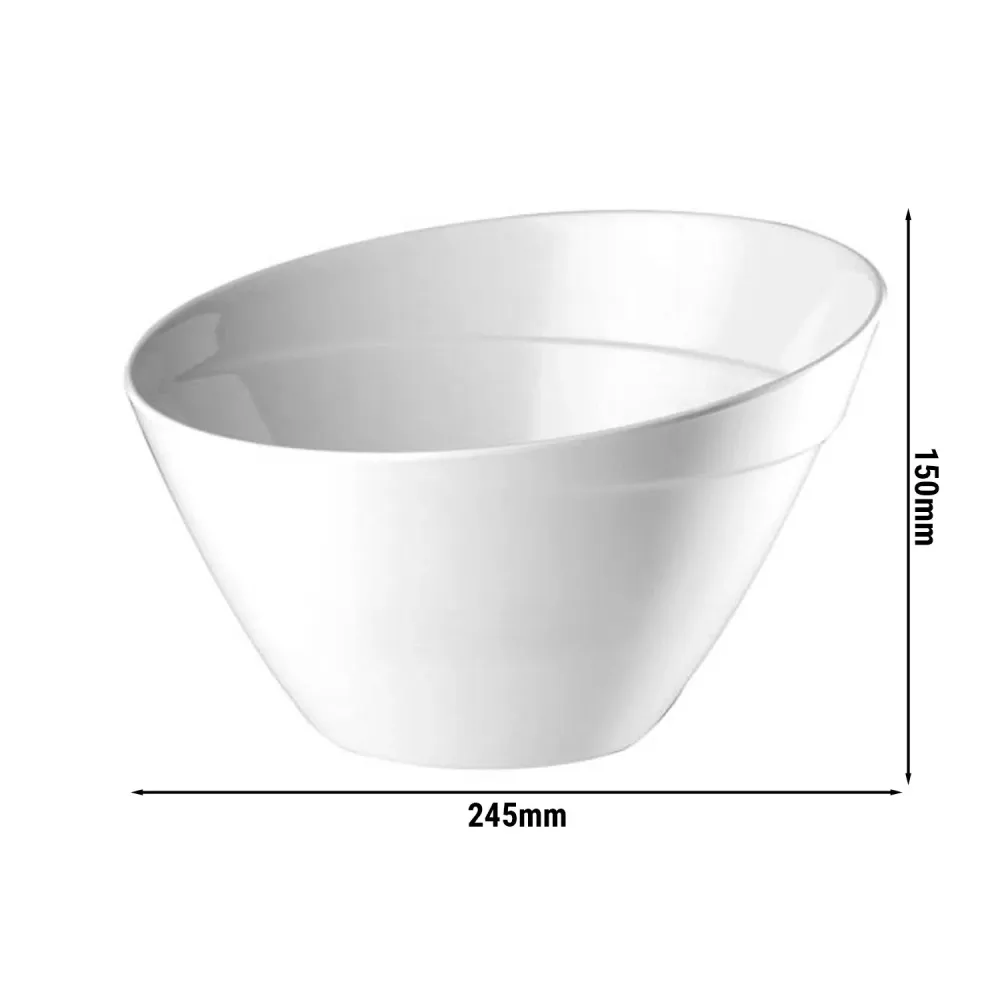 (6 stk.) Skål - BALANCE - Melamin - 2,5 Liter - Ø 245 mm - Pearl