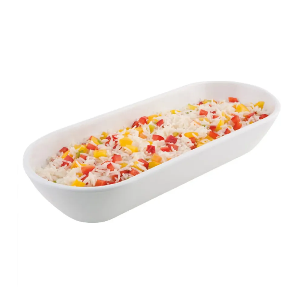 (6 stk.) Skål - PURE - Melamin - 1,5 Liter - 375x155mm - Pearl