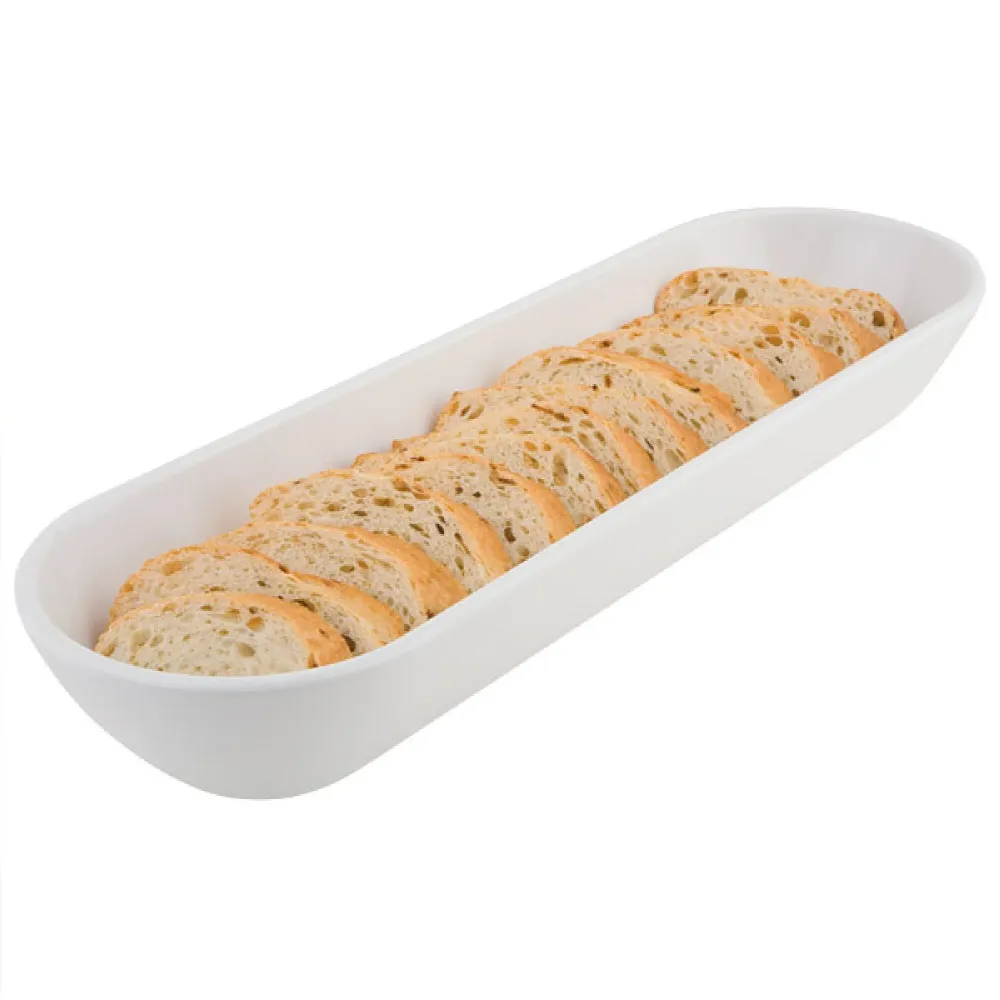 (6 stk.) Skål - PURE - Melamin - 2,4 Liter - 510x155mm - Pearl