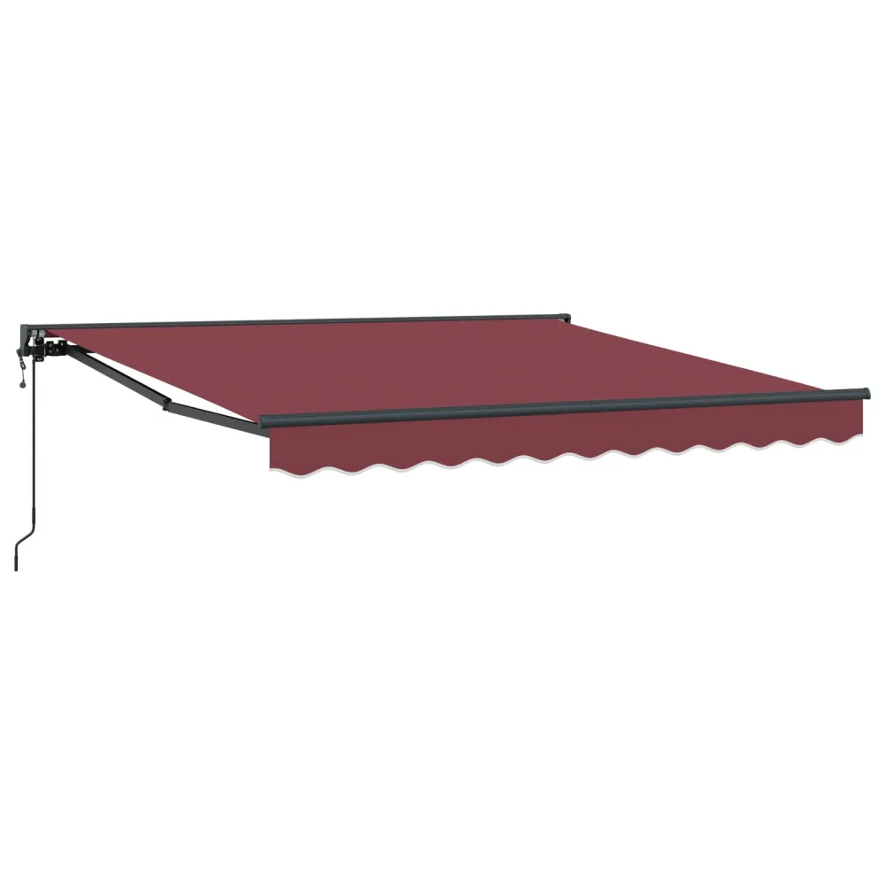 Udtrækkelig Markise Bordeaux Rød 300X250 Cm Stof