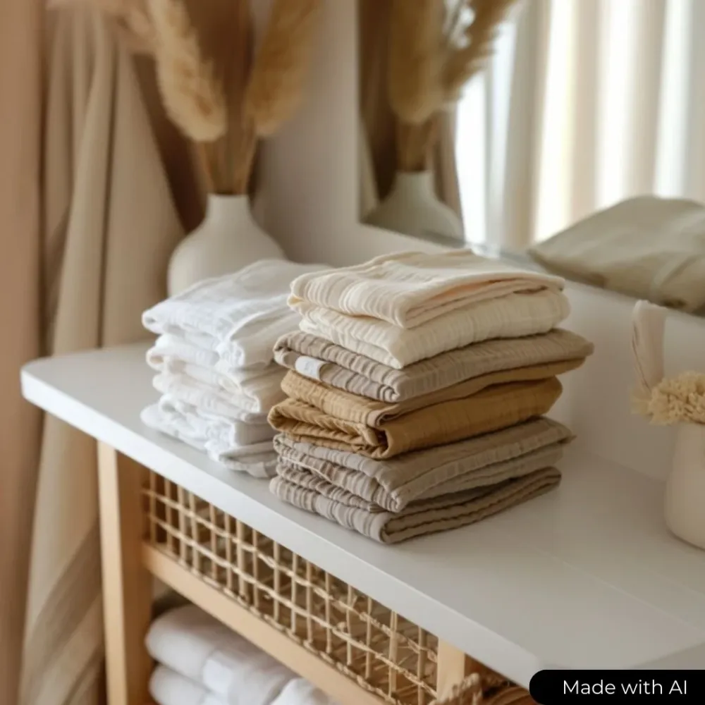 VINTAGE BLUSH DOUBLE GAUZE MUSSELIN – BLØD & ÅNDBAR
