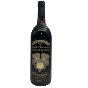 Black Label Wolf Blass 1982 wine