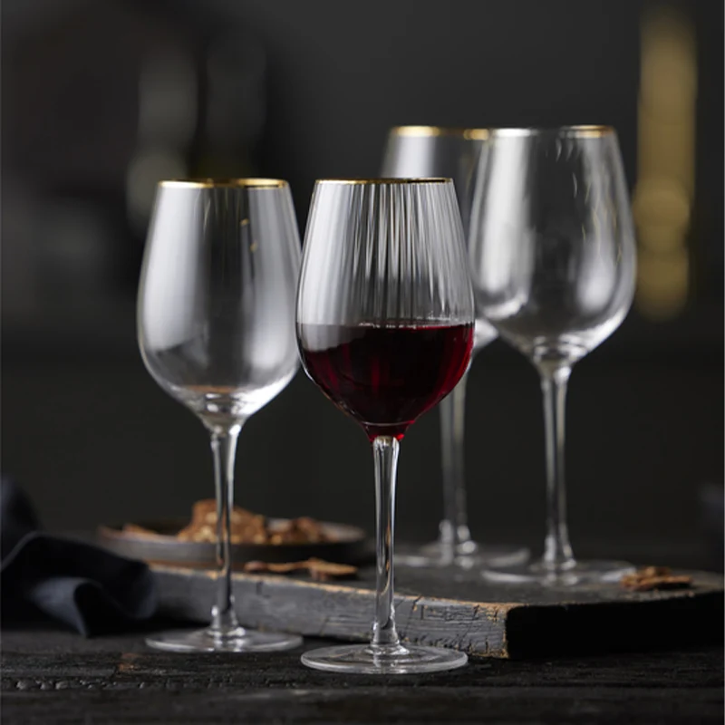 Lyngby Glas - Palermo Golden Rødvinsglas 40 cl. 4 stk.