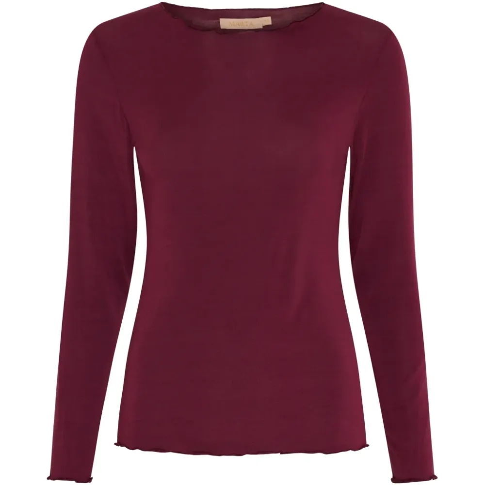 Marta Du Chateau dame t-shirt MdcLeonora 5894 - Wine