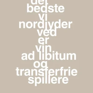 plakat: det ultimate vi nordjyder ved er vin ad libitum og transferfrie spillere - creamy mushroom 60