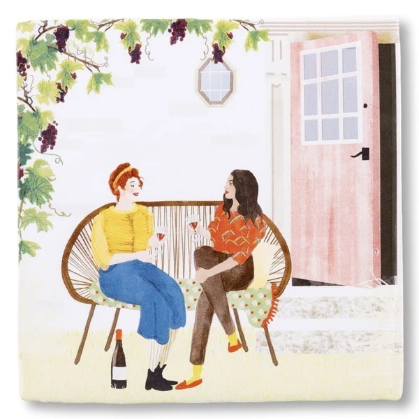 Stainless Steel StoryTiles - Wine-o-clock - 10 x 10 cm