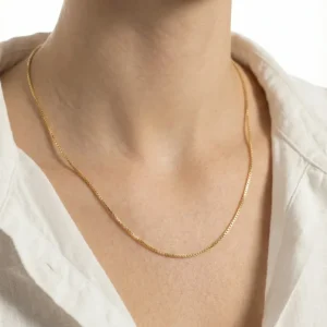 Venezia Halskæde i 14K guld, 45.5 cm, 4.58 g