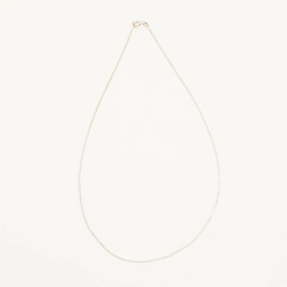 Venezia Halskæde i 14K hvidguld, 42.5 cm, 2.53 g