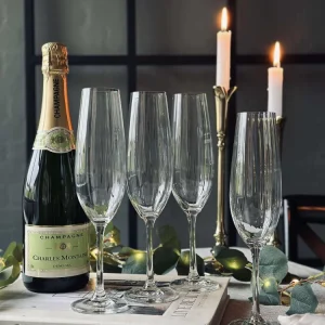 Champagneglas CRYSTAL - Sæt med 4 stk.