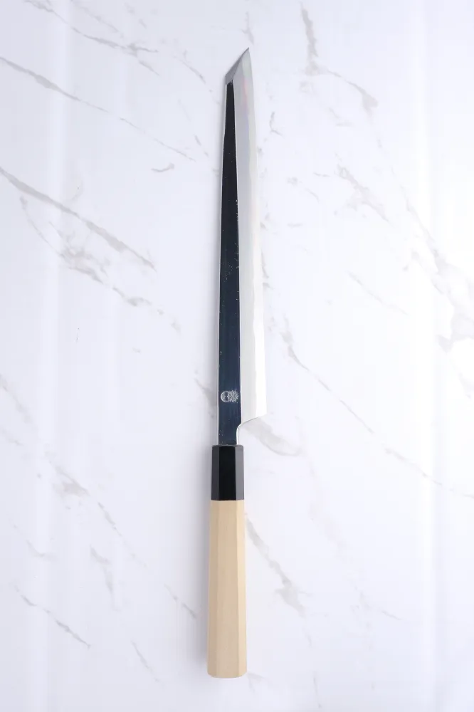 Sakai Kikumori Choyo Blue 1 K-tip Blue #1 - 270 mm Yanagiba