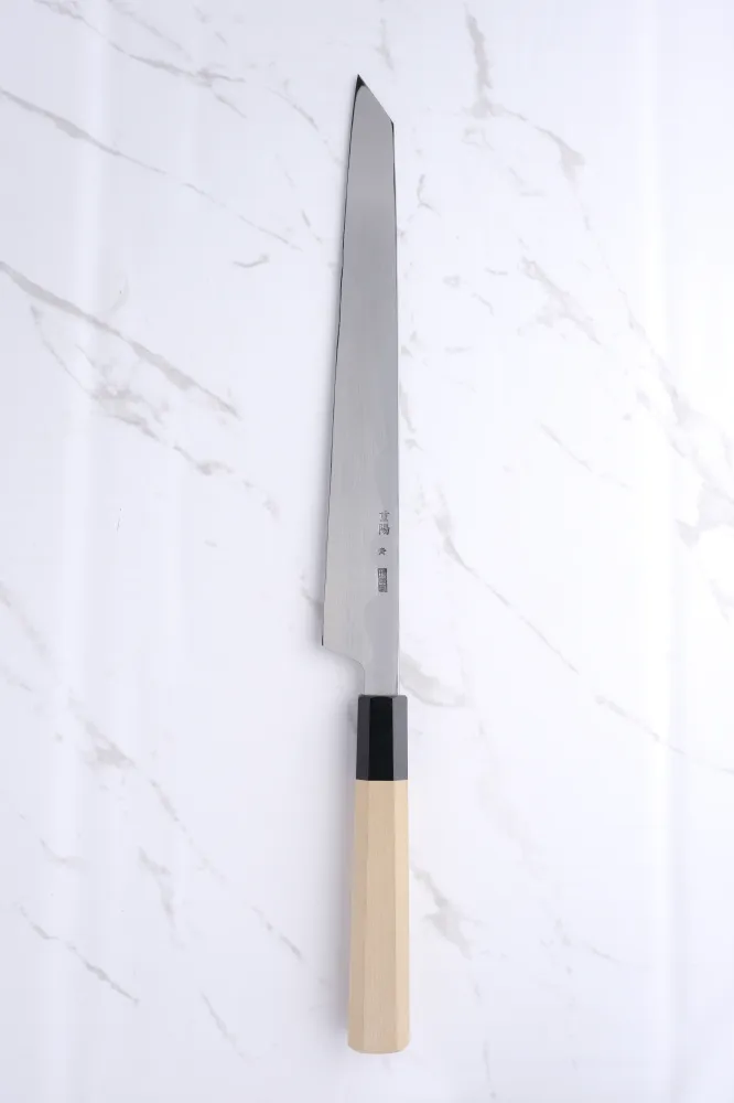 Sakai Kikumori Choyo Blue 1 K-tip Blue #1 - 270 mm Yanagiba