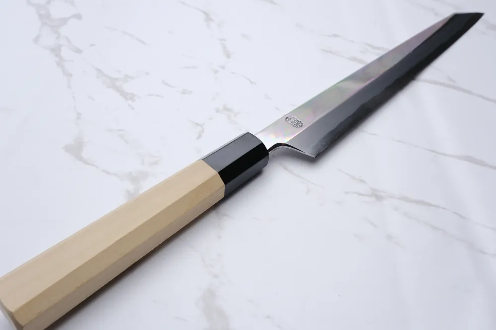 Sakai Kikumori Choyo Blue 1 K-tip Blue #1 - 270 mm Yanagiba