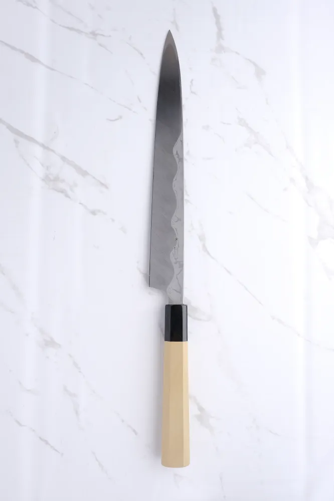 Sakai Kikumori Kikuzuki Uzu Blue#1 - 270 mm Yanagiba