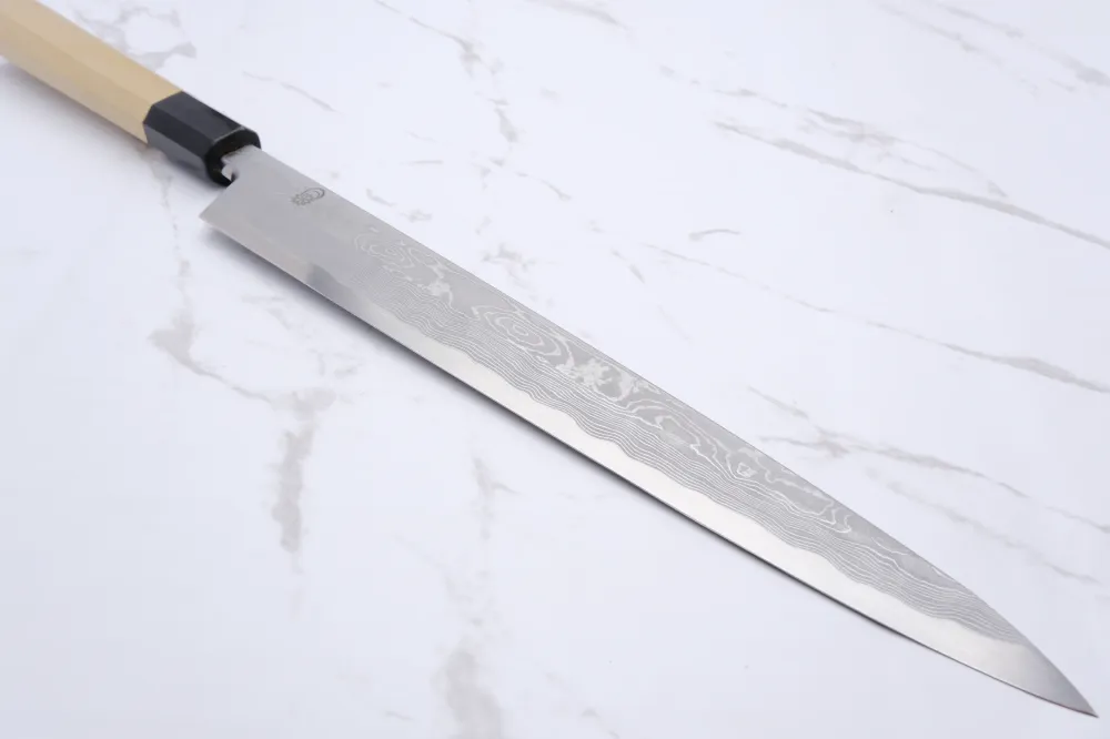Sakai Kikumori Kikuzuki Uzu Blue#1 - 270 mm Yanagiba