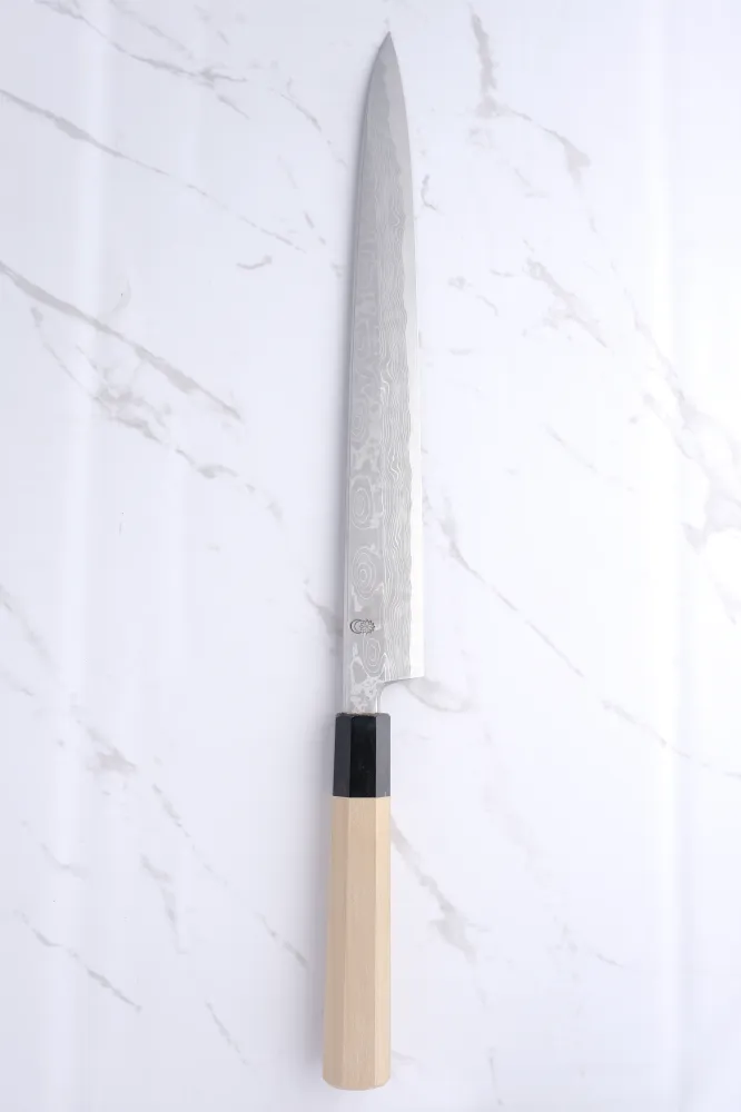Sakai Kikumori Kikuzuki Uzu Blue#1 - 300 mm Yanagiba