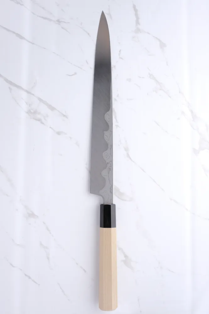 Sakai Kikumori Kikuzuki Uzu Blue#1 - 300 mm Yanagiba