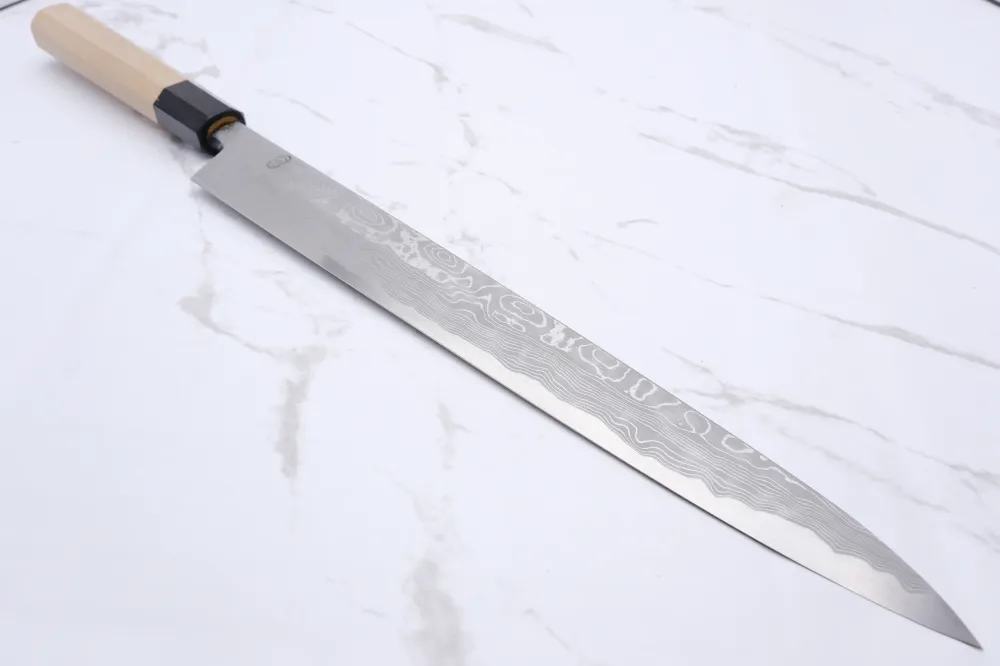 Sakai Kikumori Kikuzuki Uzu Blue#1 - 300 mm Yanagiba