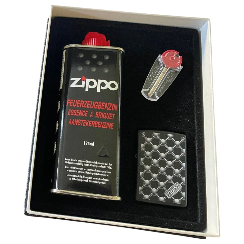 Original Zippo Barbell Design i Gaveæske
