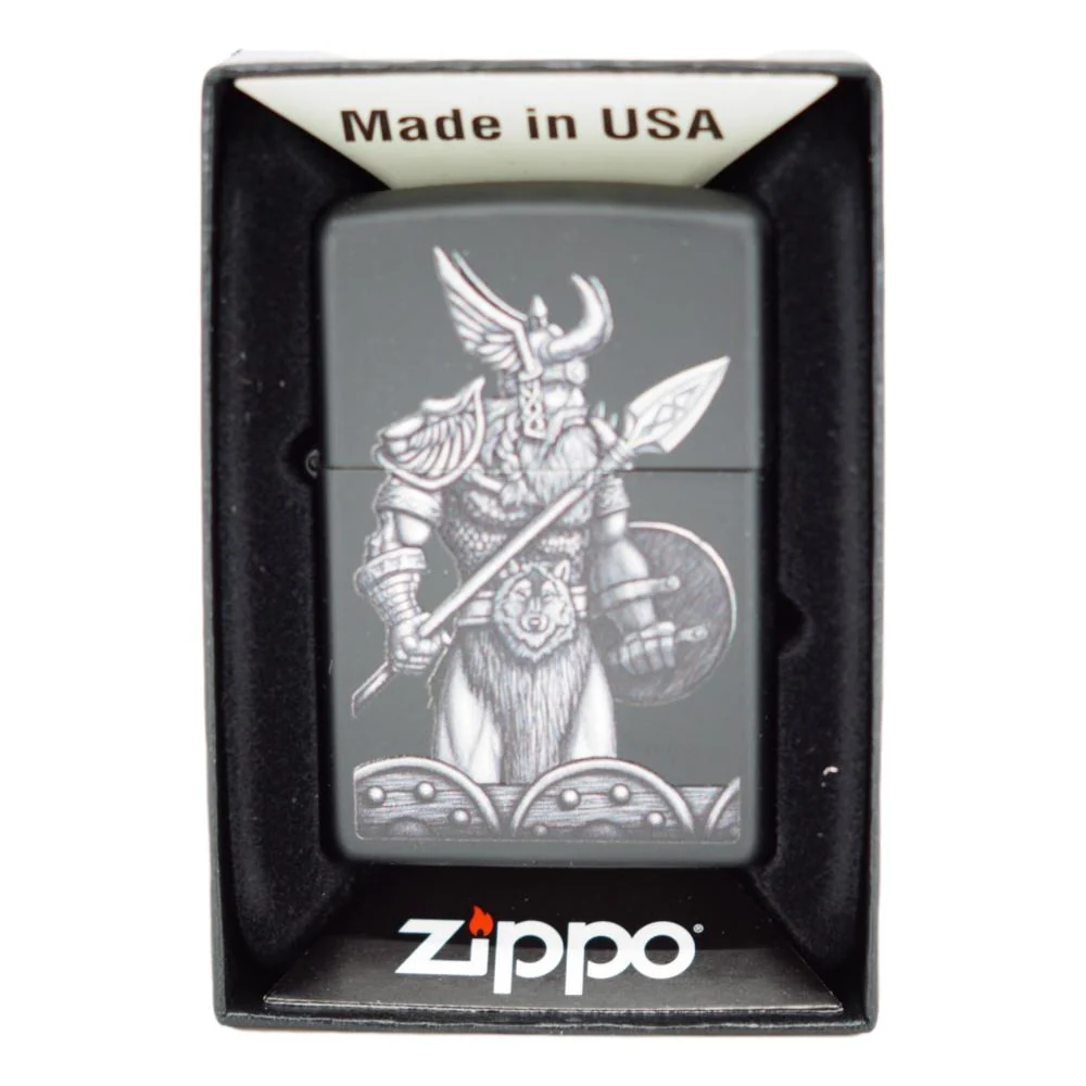 Viking Zippo Lighter - Odin Design