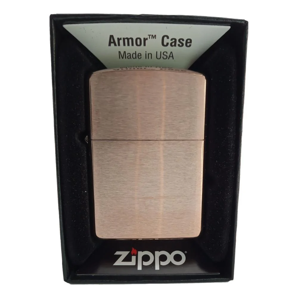 Zippo ARMOR CASE Lighter Brass Brushed