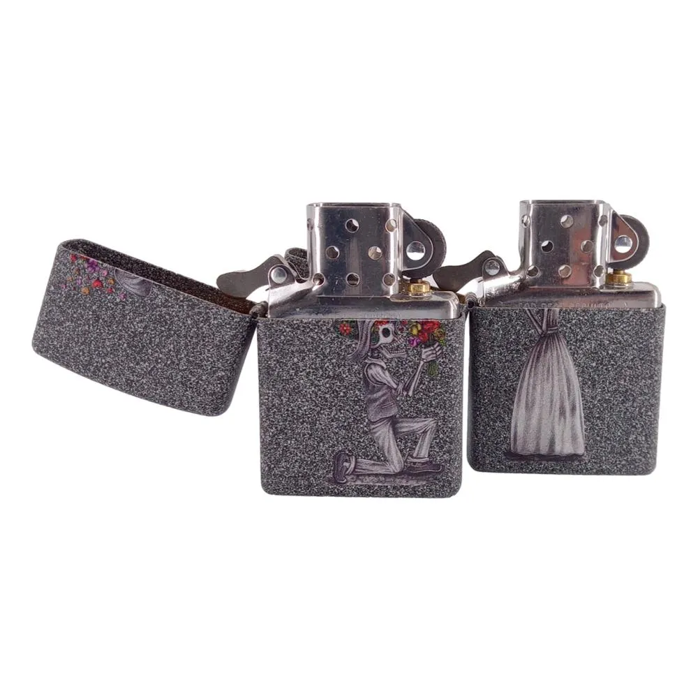 Zippo Day Dead Skulls Set - 2 Lighter Sæt
