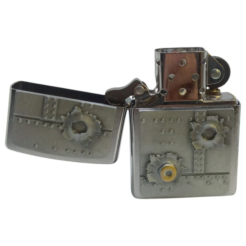 Zippo Lighter 2004519 Bullet Holes