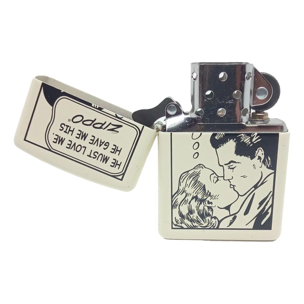 Zippo Lighter Comic - He must love me. He gave me his ZIPPO