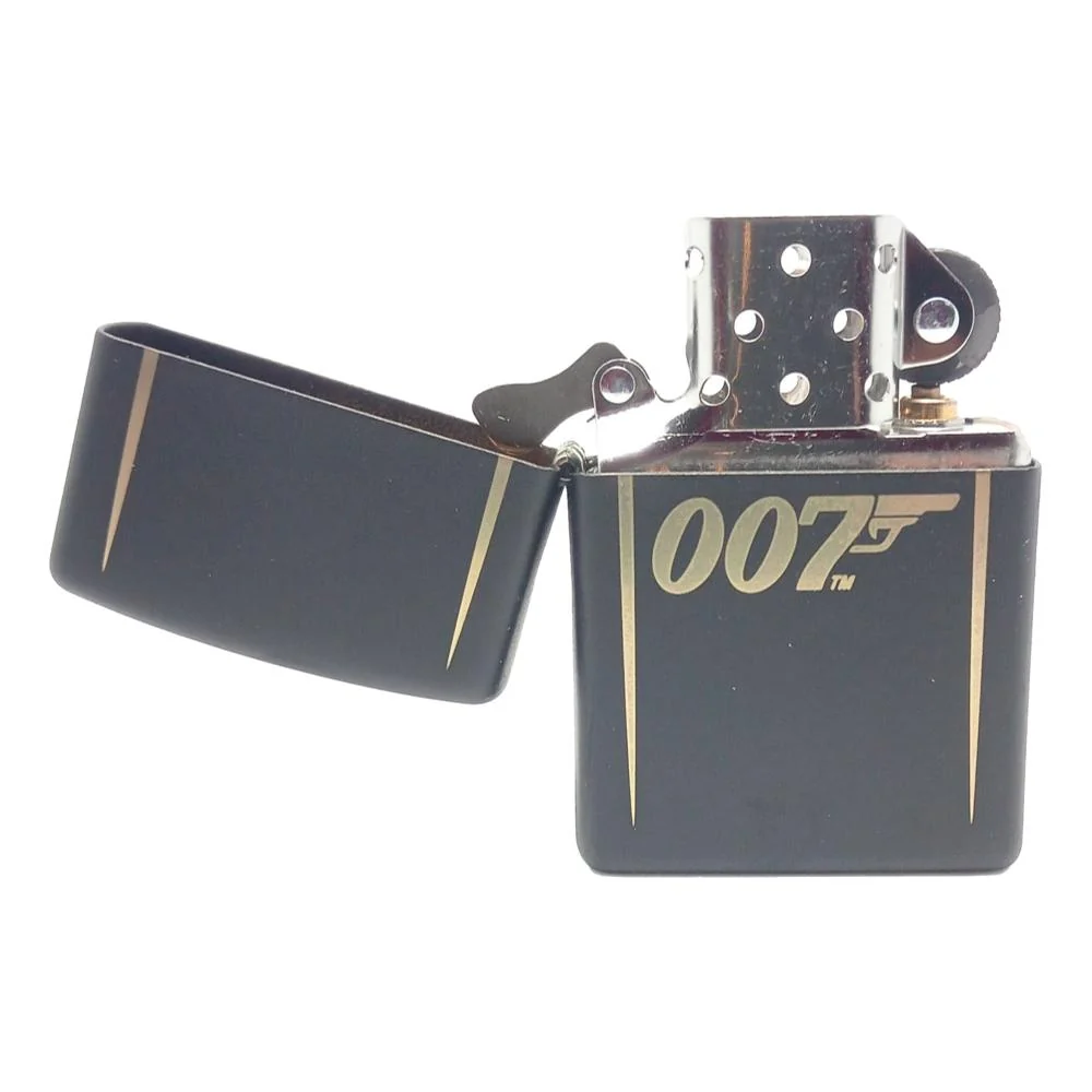 Zippo Lighter James Bond 007 - Sort Guld