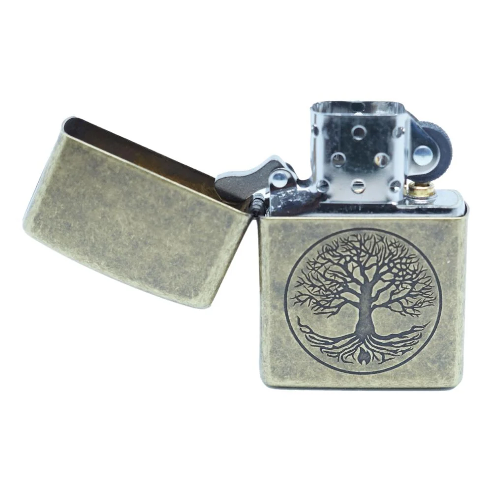 Zippo Lighter Tree Life - Antique Brass