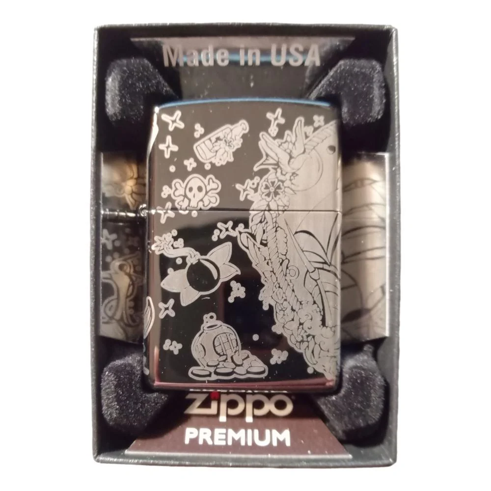 Zippo Premium Lighter - Tattoo Theme Design