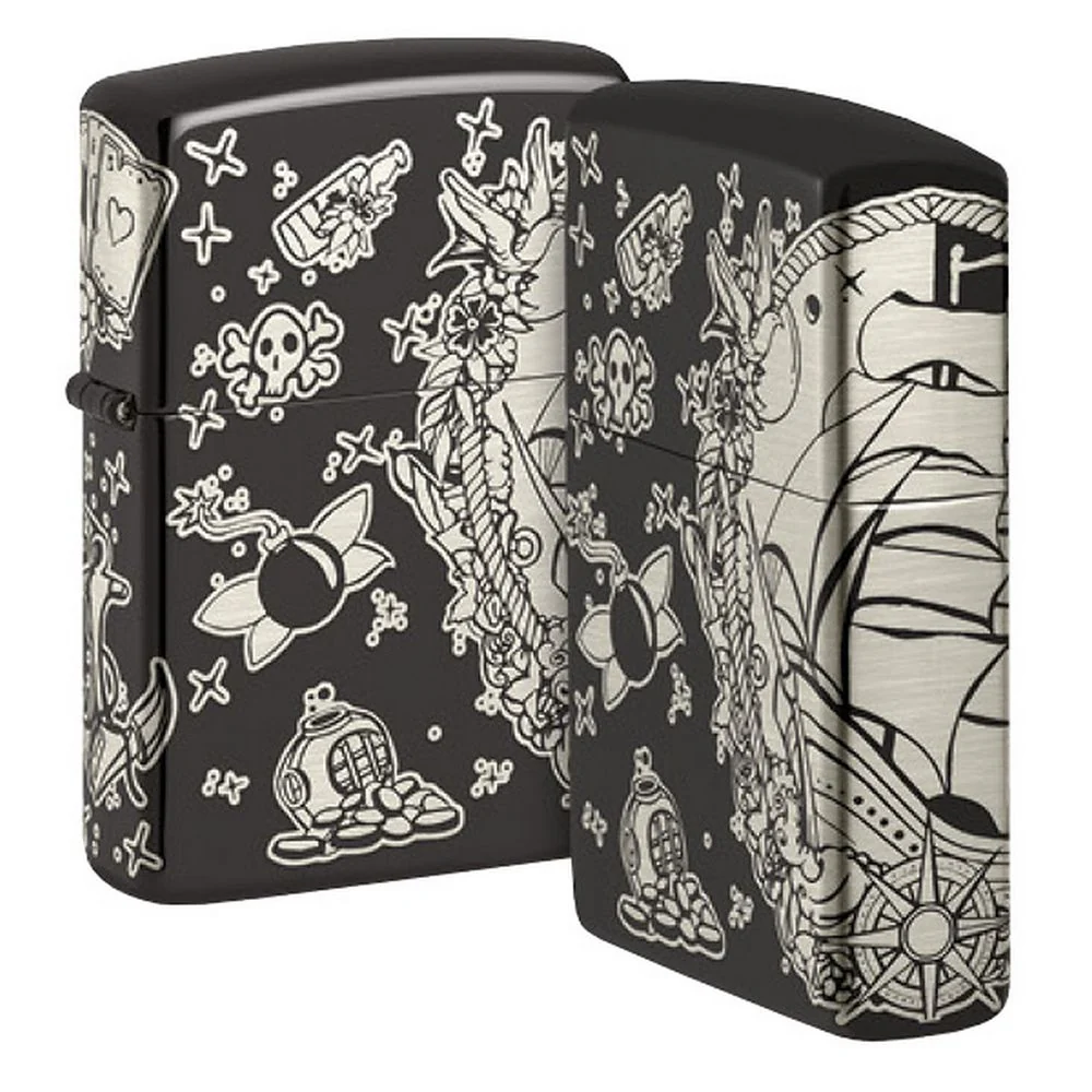 Zippo Premium Lighter - Tattoo Theme Design