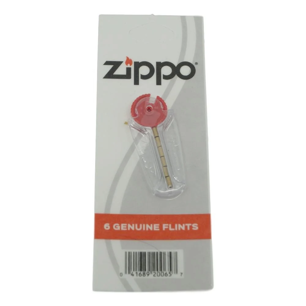 6 stk. Originale Zippo Flint Sten
